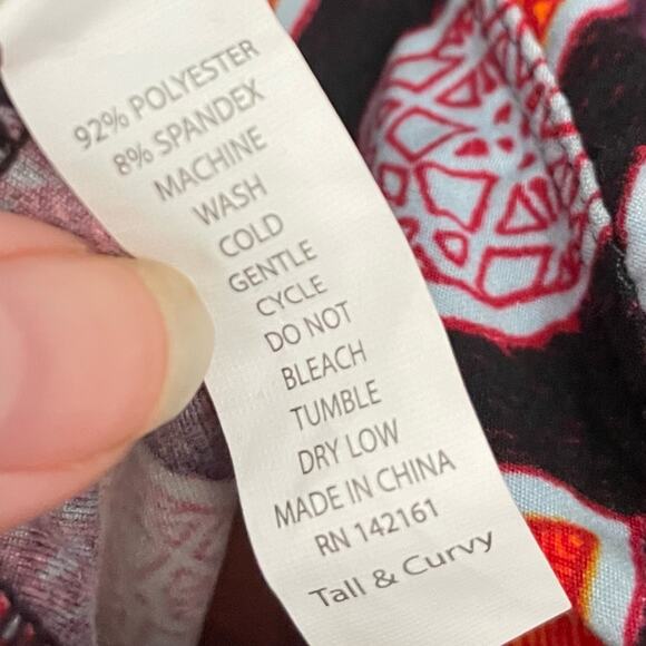 Lularoe Women's TC Leggings Tall and Curvy Boho Geometric Abstract Patterns - Picture 3 of 6